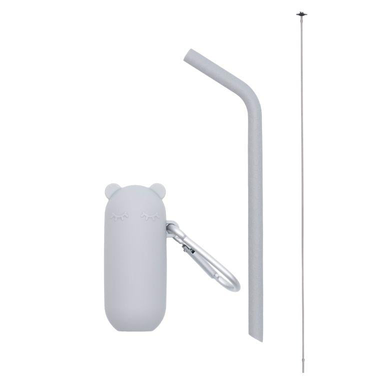 Keepie + Straw Set - Grey – Two Little Finches