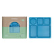 Bamboo bento divided plate - dolphin blue