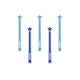 Lunch Punch silicone wrap bands - blue