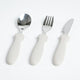 Toddler 3 piece cutlery set - light grey