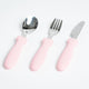 Toddler 3 piece cutlery set - pink