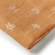 Bronze palm organic muslin wrap