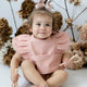 Snuggle bib - daisy frill