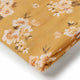 Golden flower organic muslin wrap