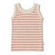 Organic cotton singlet - rose stripe