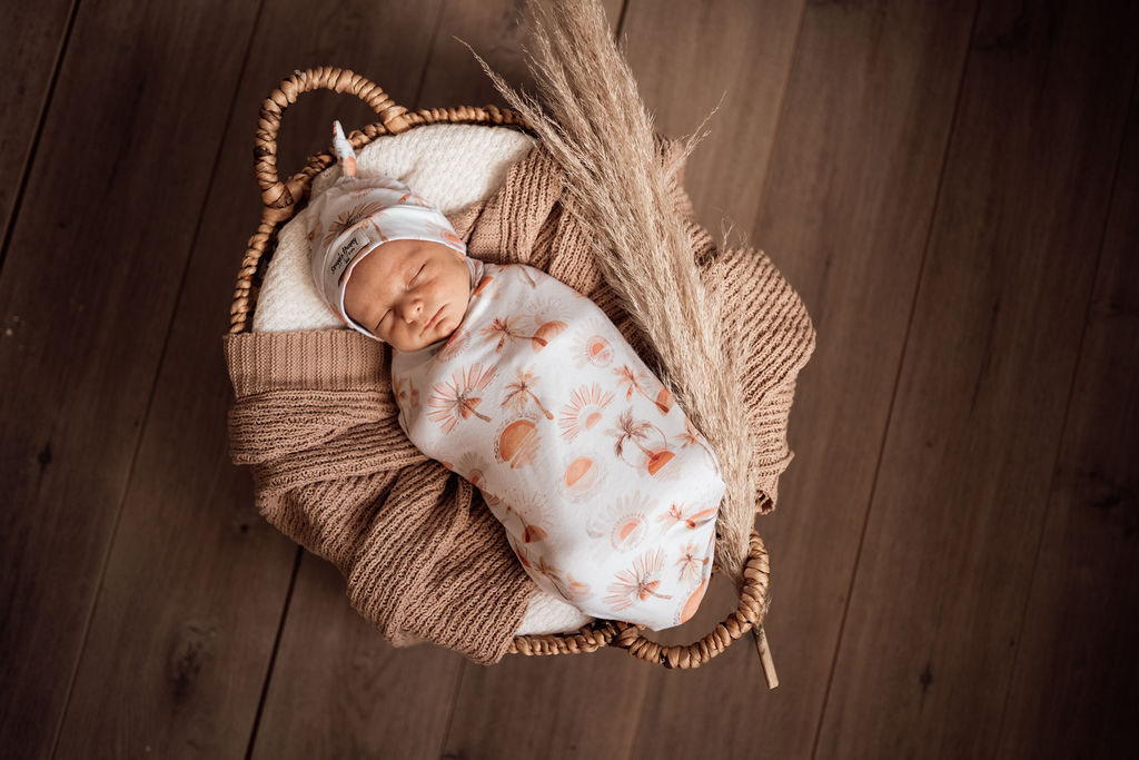 Beanie and store swaddle set
