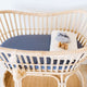 Reign fitted bassinet sheet / change pad cover
