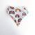 Dribble bib - sunset rainbow