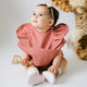 Snuggle bib - terracotta frill